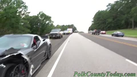 CORVETTE WRECKS WITH SMALL CAR, LIVINGSTON TEXAS, 08/15/21...