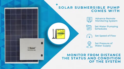 Solar Powered Submersible Pumps by Unnati Pumps