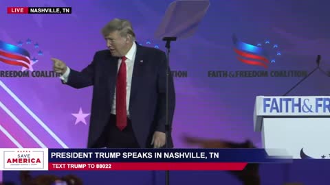 President Donald Trump Speaks in Nashville, Tennessee- June 16, 2022