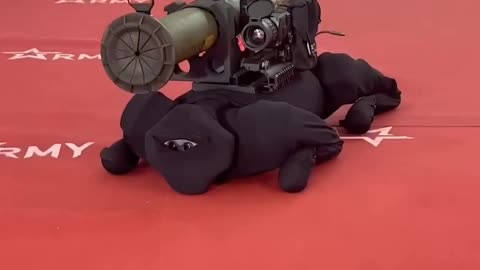 A robot dog was presented at the Army-2022 expo in Russia