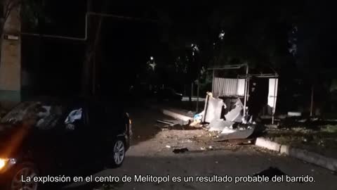 La explosión en el centro de Melitopol es el resultado probable del barrido del FSB