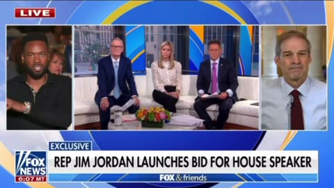 Rep. Jim Jordan Announces on FOX and Friends He Is Running for House Speaker