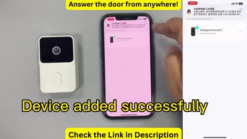 ONENUO WiFi Doorbell Home Tuya WiFi Wireless Doorbell DC AC Battery Powered Camera Bell