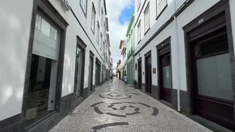 Walk in Ponta Delgada on a sunny Friday Afternoon, Sao Miguel Azores Portugal - 21.06.2024 #IRL