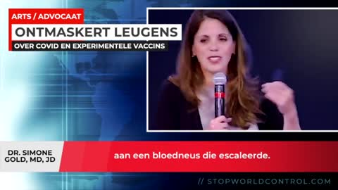 Dr. Simone Gold ontmaskert ernstige leugens over pandemie ( Nederlands ondert )