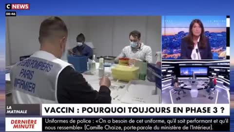 Brigitte milhau nous annonce clairement que les gens qui se sont fait vacciner sont des cobayes !