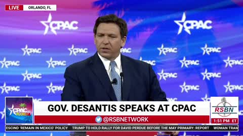 Florida's Gov. DeSantis: "Wokeism is a form of cultural marxism."