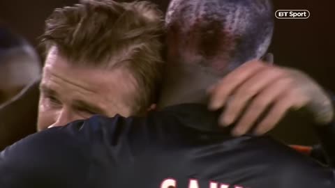 So emotional! David Beckham's final minutes as a professional footballer