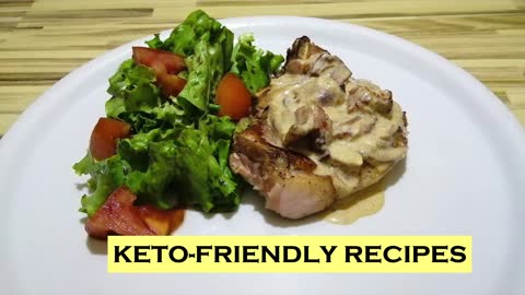 Keto Onion Bacon Pork Chop