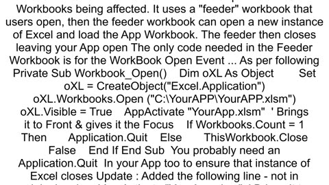 Excel VBA Hide Excel Toolbars Ribbon etc in a file i39m opening without messing up any other open W