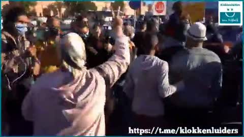 Protested in Morocco against the corona measures and mandatory vaccination 1-2