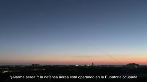 "¡Alarma aérea!": la defensa aérea está operando en la Eupatoria ocupada