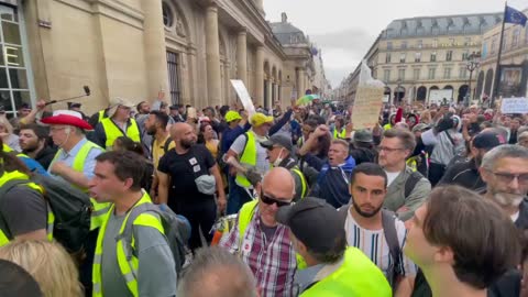 Paris, France: Protests Erupt after Constitutional Council Upheld Vax Pass, Mandatory Vax for some