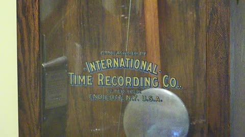 1890 International Time Recorder Clock Still Running Just Like The Old Days