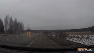 Driver Dodges Tire