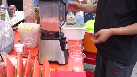 Best korean fruit juice - Korean street food