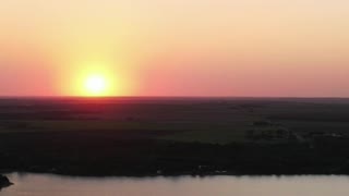 FORT COBB STATE PARK OKLAHOMA / Drone Time Lapse Sunset