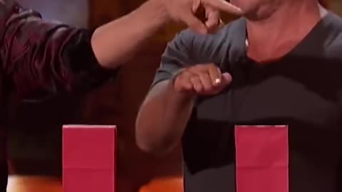 DANGEROUS MAGIC! Simon Cowell Nearly Loses His Hand! - Got Talent Global #Shorts