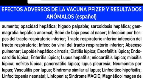 Consecuencias de las "vacunas" tóxicas