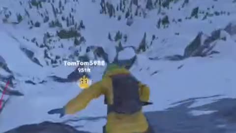 But Did You Die_!_ #steep #snowboard #cliff #die Subscribe for more!