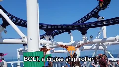 BOLT, a cruise ship roller coaster on Carnival's newest ship, Carnival Celebration