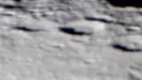 Massive Spacecraft on the edge's of the craters on the Moon? What are These?