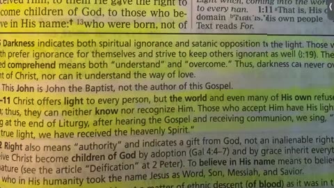 "Verse of the Day" - (John 1:5)- "Beware of Spiritual Ignorance"