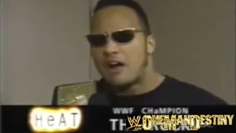 WWF Heat(3/28/1999)The Rock Interview