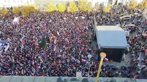 Thousands of protesters filled a central square in the Prague,