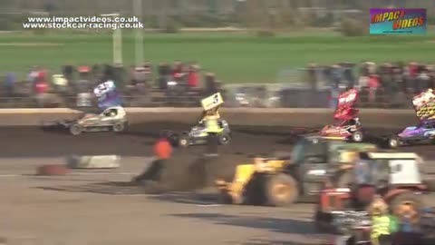 Kings Lynn BriSCA Stock Cars April 2023 Highlights Impact Videos