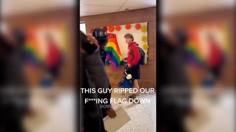 High Schooler Rips Down Abomination Month Flag - 6/4/23