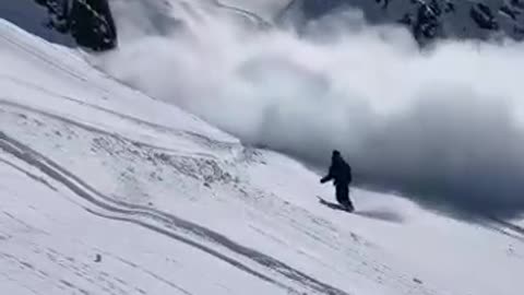 almost fell into an avalanche