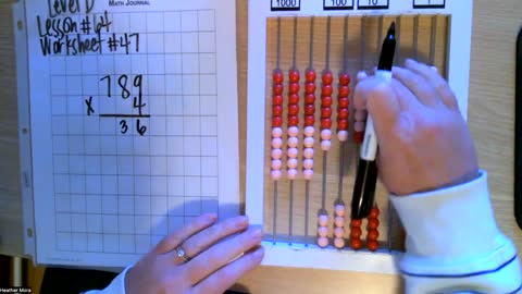 Multiplying on Side 2 of AL Abacus // RSM Level D Lesson 64