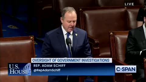 Adam Schiffy is not happy...He want's to tell Lies..