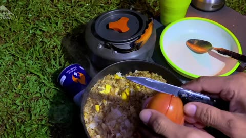 SOLO CAMPING IN HEAVY RAIN AND THUNDERSTORM CAMPING ASMR