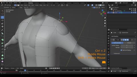 Blender - Crear ropa desde un cubo