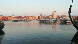 Amazing View Of Boats In Nile Water , Ras El Bar Egypt