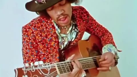 Jimmy Hendrix playing Aucustic and Singing