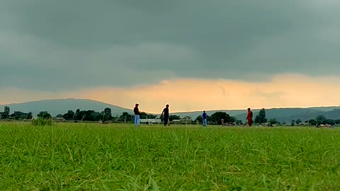 Time lapse Of Cricket Match