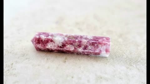 Lepidolite Obelisk Crystal Gem Single Terminated Healing Wand