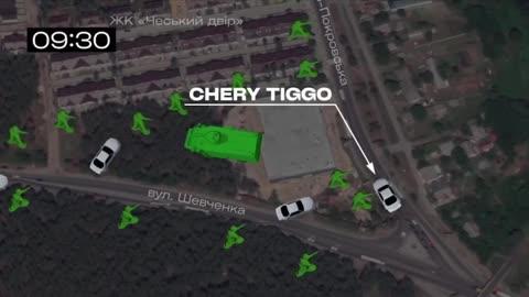 Cruel video from traffic cameras near Kyiv, the first days of a full-scale war.