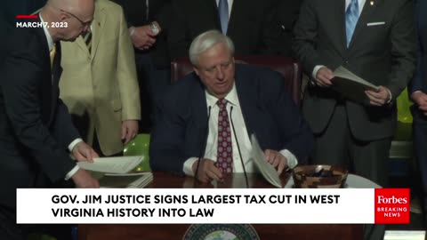 Gov. Jim Justice Signs Largest Tax Cut In West Virginia History Into Law