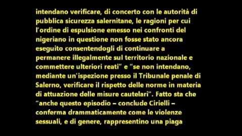 NIGERIANO STUPRA UNA DONNA , IL GIUDICE LO LIBERA, E LUI STUPRA ANCORA