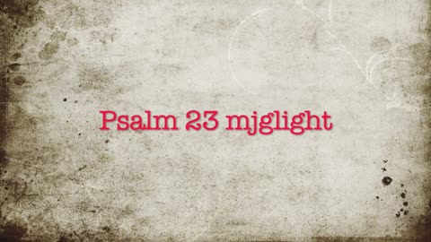 Psalm 23