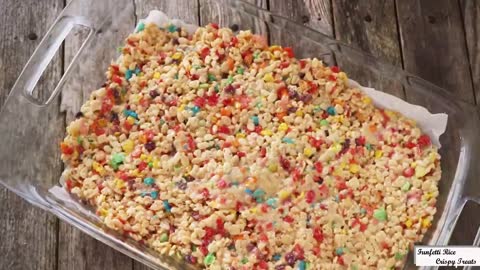 Funfetti Rice Crispy Treats