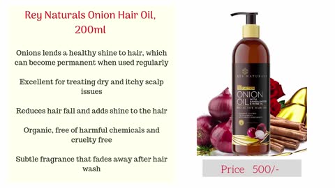 Onion hair oil for hair