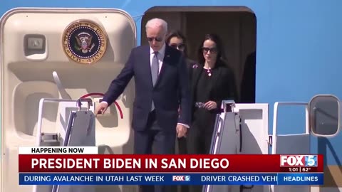 Joe Biden Loses Another Battle With The Stairs Of Air Force One