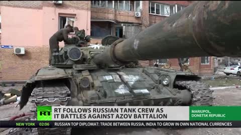 RT follows Russian tank crew as it battles Azov Battalion in Mariupol