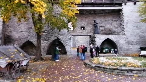 The 3 monks of the Danish Garden Tallinn, Estonia