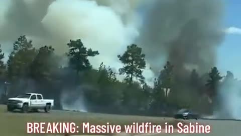 Another Wildfire in Sabine , Parish, Louisiana. People were asked to evacuate 🔥